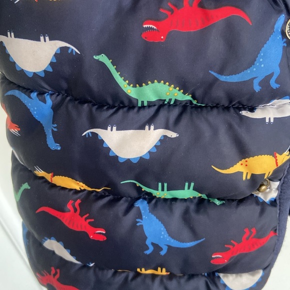 Toddler dinosaur puffer jacket with attached hood and fleece lining - 18-24m - Picture 5 of 10